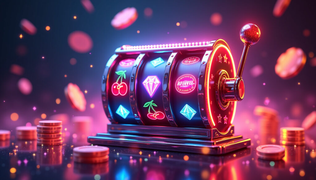 Retro Reels Diamond Glitz Slot Machine