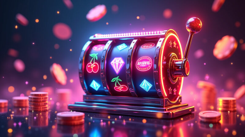 Retro Reels Diamond Glitz Slot Machine